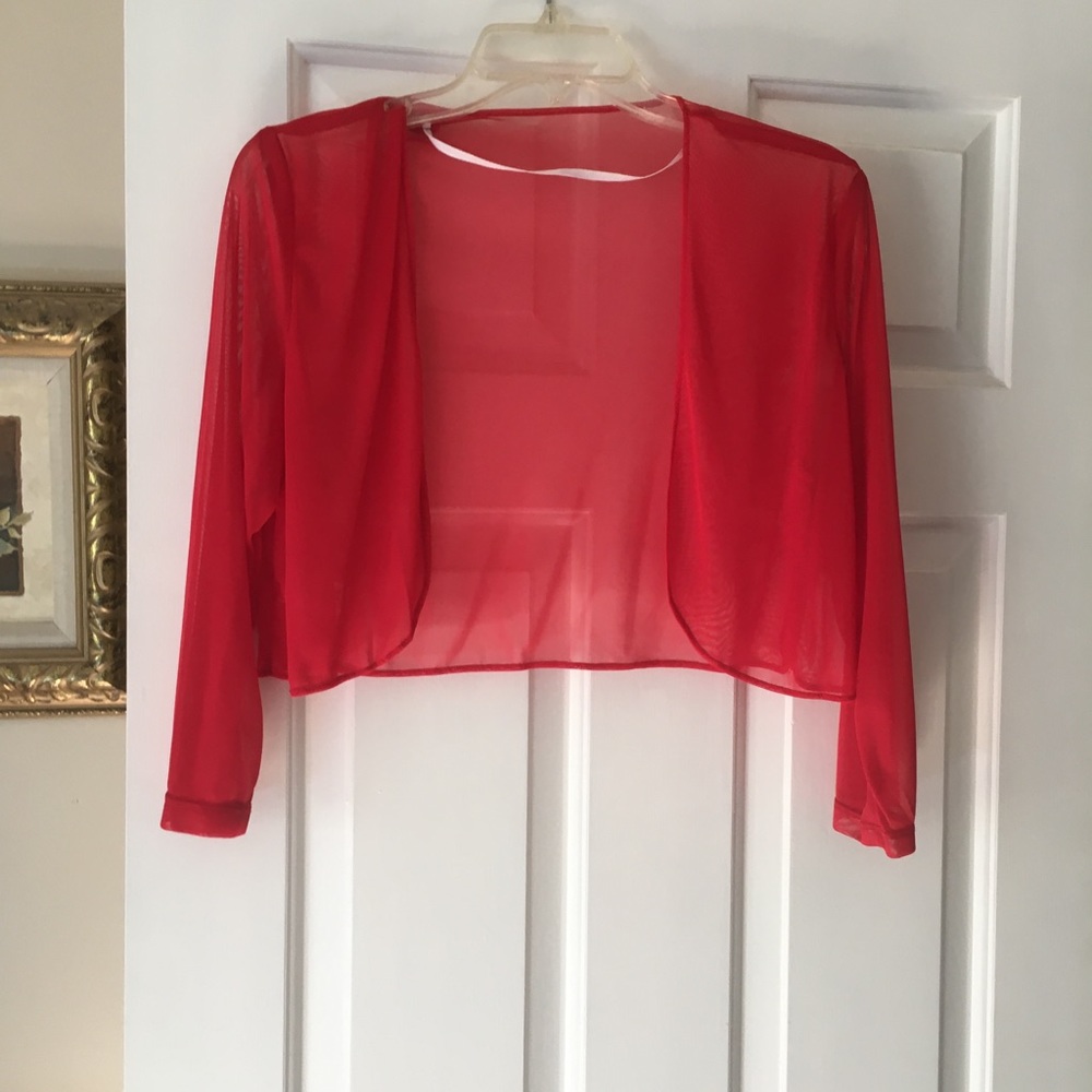 Red  Bolero jacket
